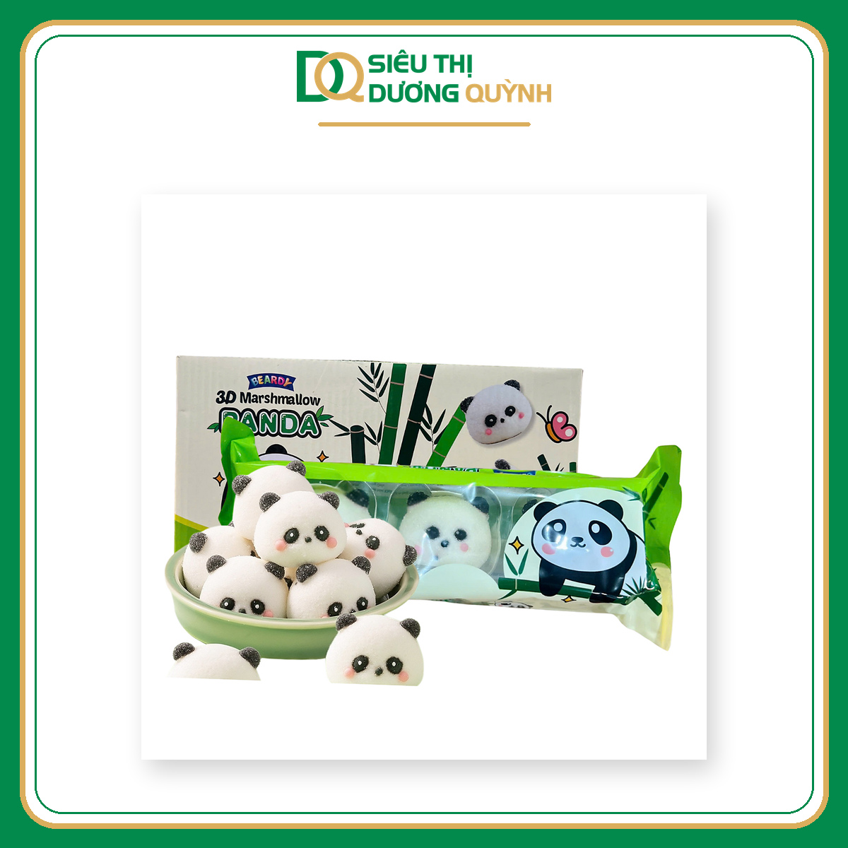 Kẹo Marshmallow Beardy Hình Gấu Trúc 3d