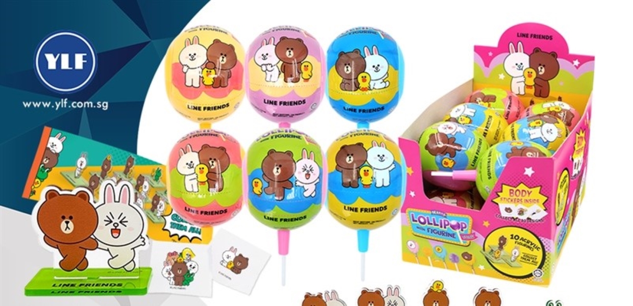 Kẹo Mút Kèm Mô Hình Line Friends tại Siêu Thị Dương Quỳnh