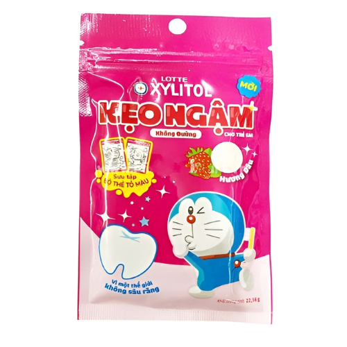 Kẹo ngậm không đường Xylitol hương dâu tại Siêu Thị Dương Quỳnh