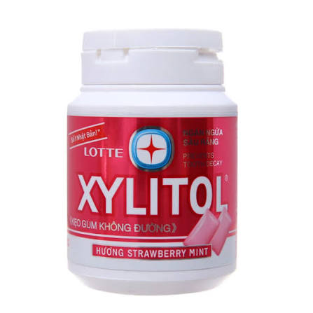 Kẹo xylitol strawberry mint 1