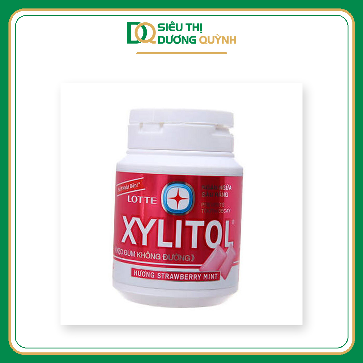 Kẹo xylitol strawberry mint