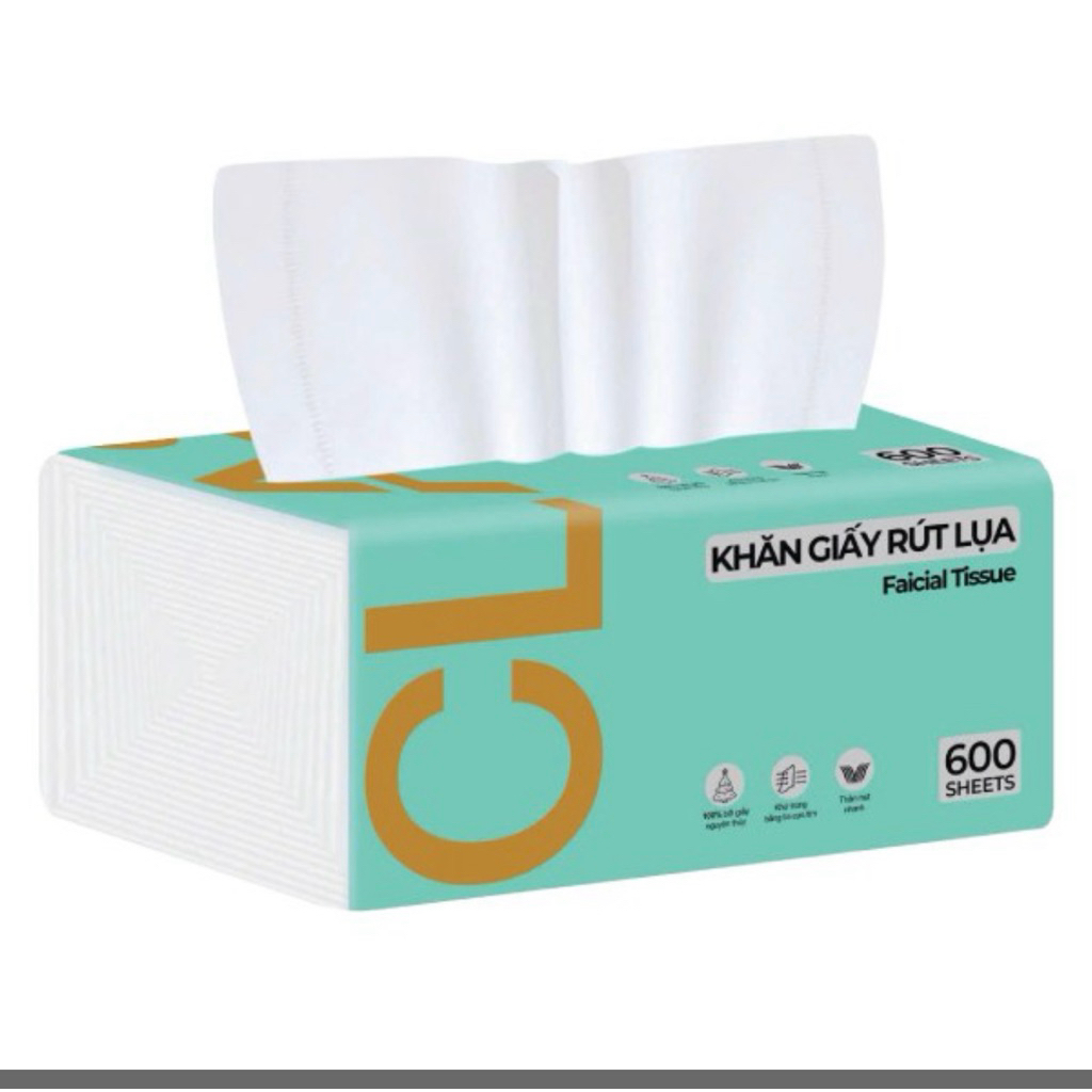Khăn giấy rút Clasi 4 lớp 600 tờ 1