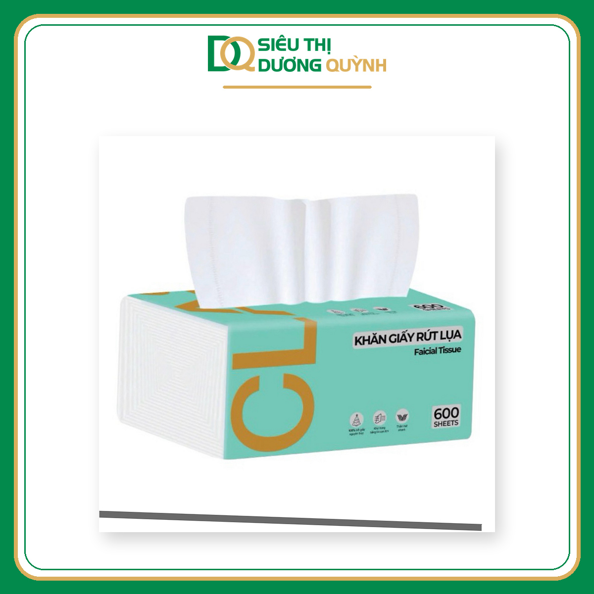 Khăn giấy rút Clasi 4 lớp 600 tờ