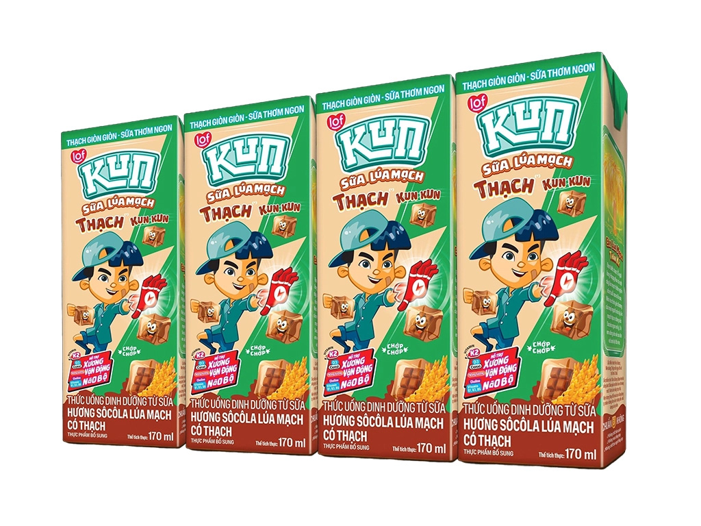 KUN socola lúa mạch có thạch 170ml 1