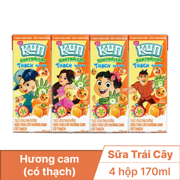 KUN STC cam có thạch 170ml 1