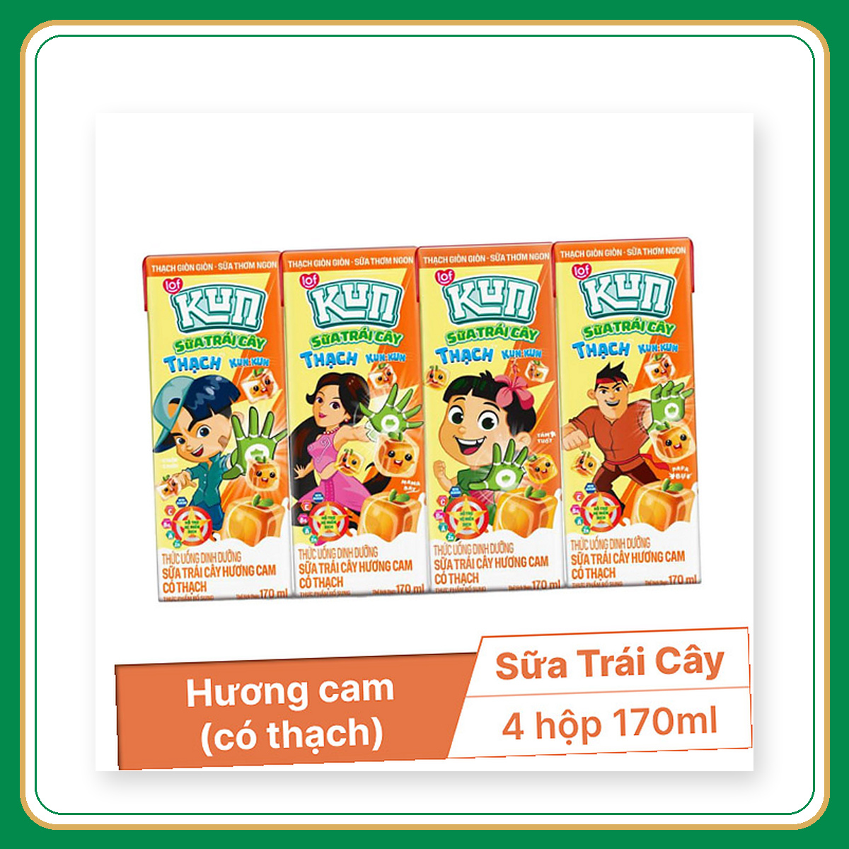 KUN STC cam có thạch 170ml