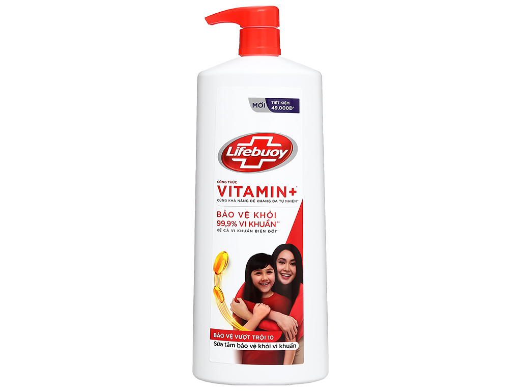 Sữa tắm Lifebuoy Vitamin+ Bảo vệ vượt trội 10 - 888g 1
