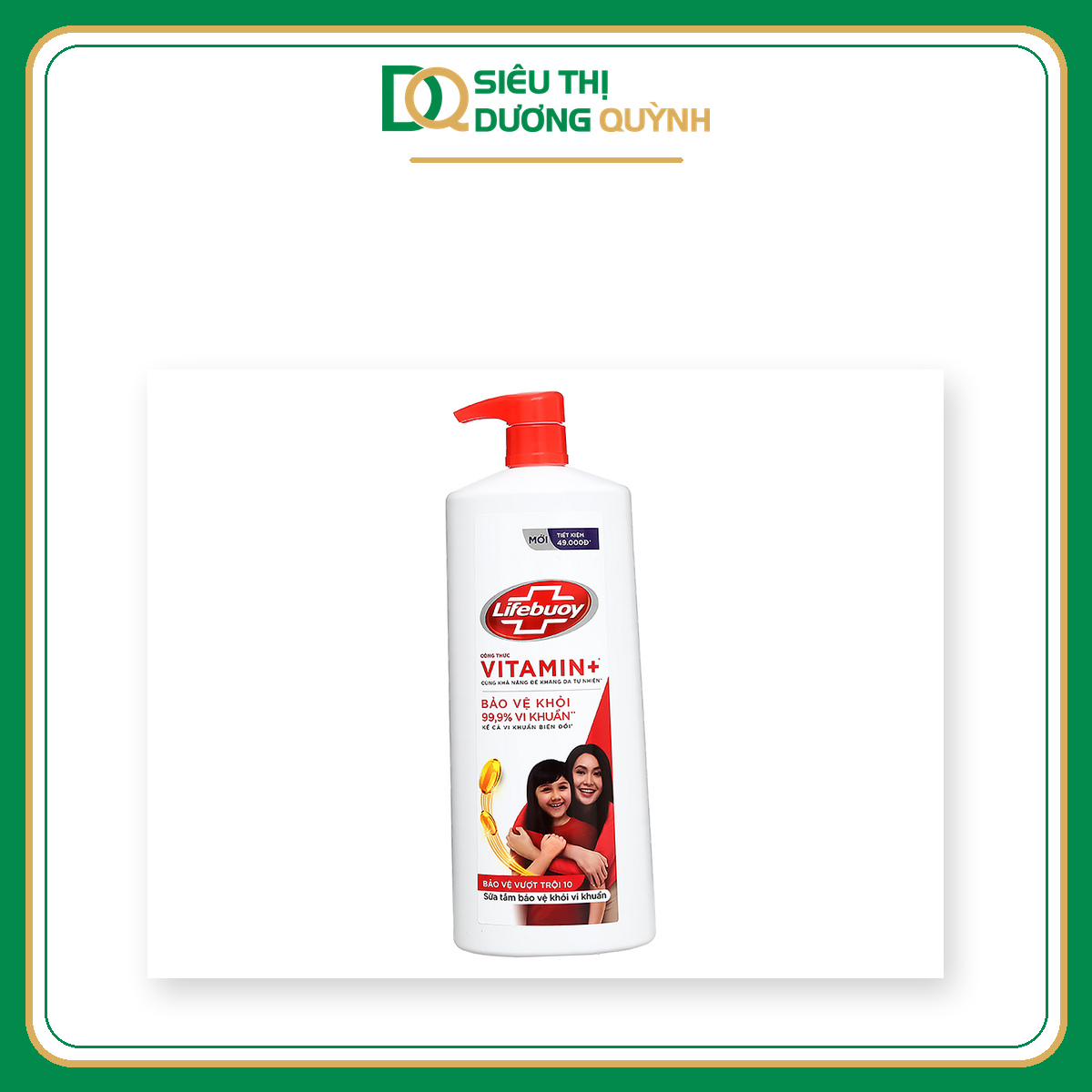 Sữa tắm Lifebuoy Vitamin+ Bảo vệ vượt trội 10 - 888g