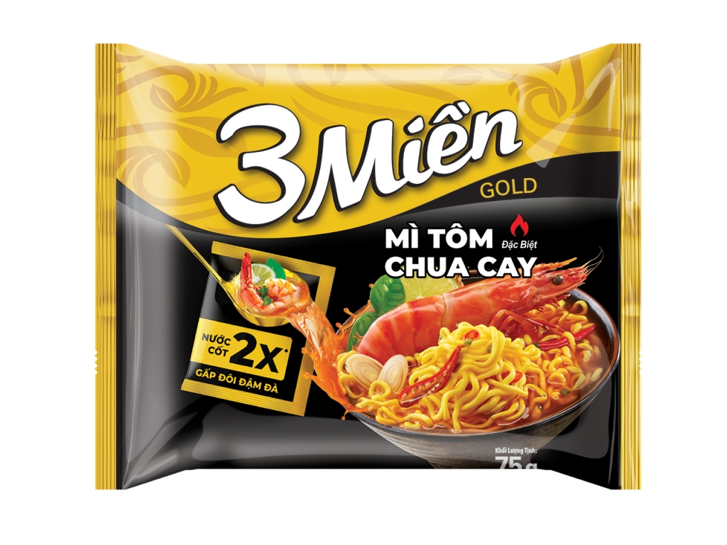 Mì 3 miền tôm chua cay đặc biệt 1