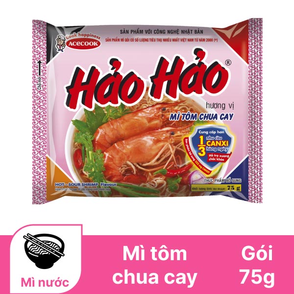 Mì Hảo Hảo chua cay 75g 1