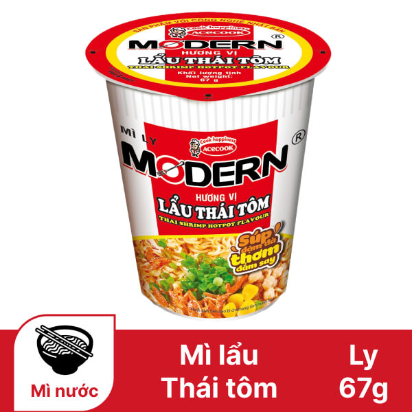 Mì ly Modern lẩu Thái tôm 67g 1