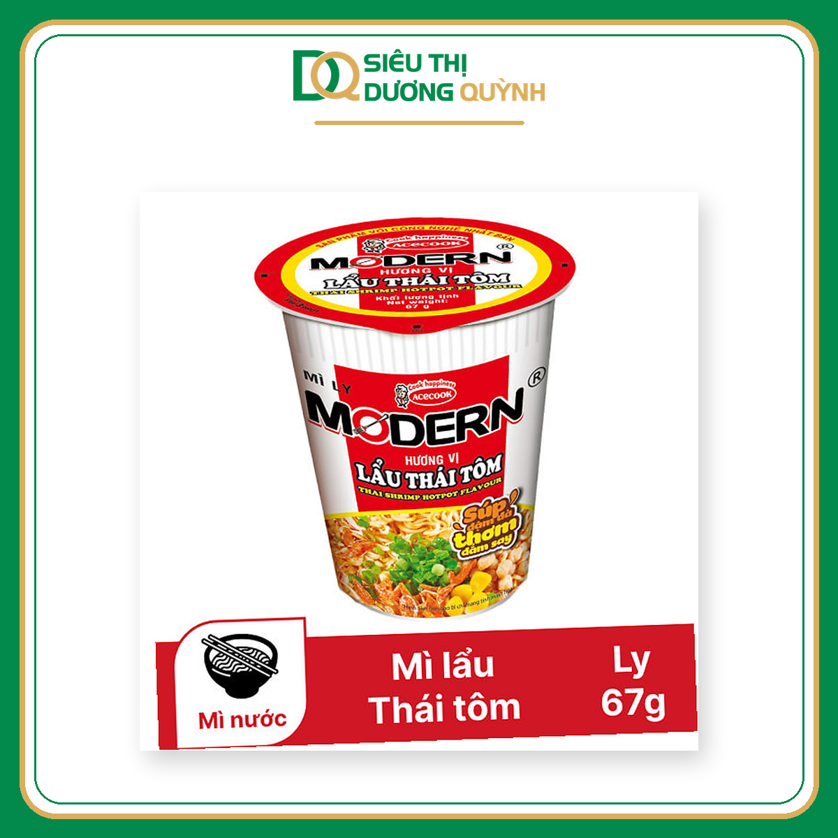 Mì ly Modern lẩu Thái tôm 67g