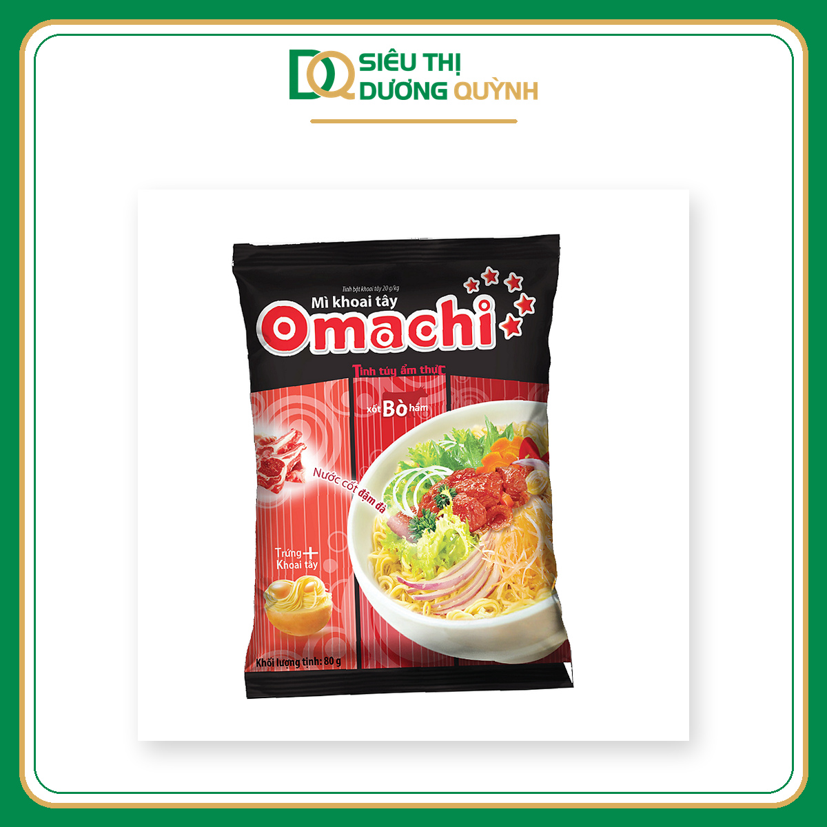Mì Omachi bò hầm 81g