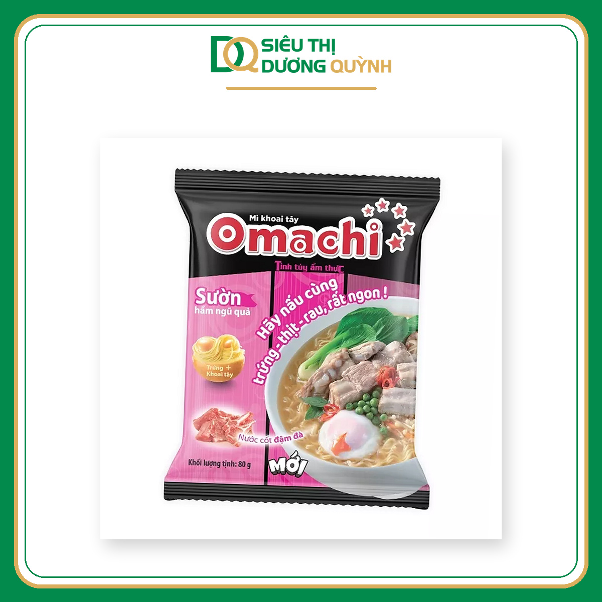 Mì Omachi sườn hầm ngũ quả 80g
