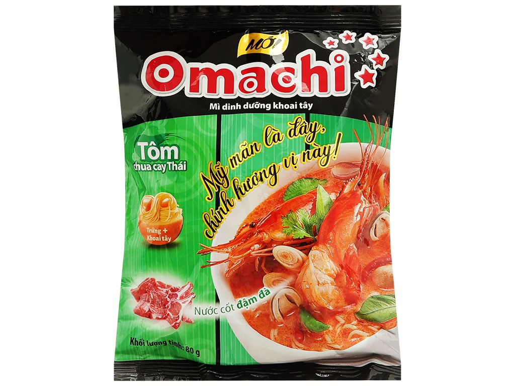 Mì Omachi tôm càng chua cay 80gr 1
