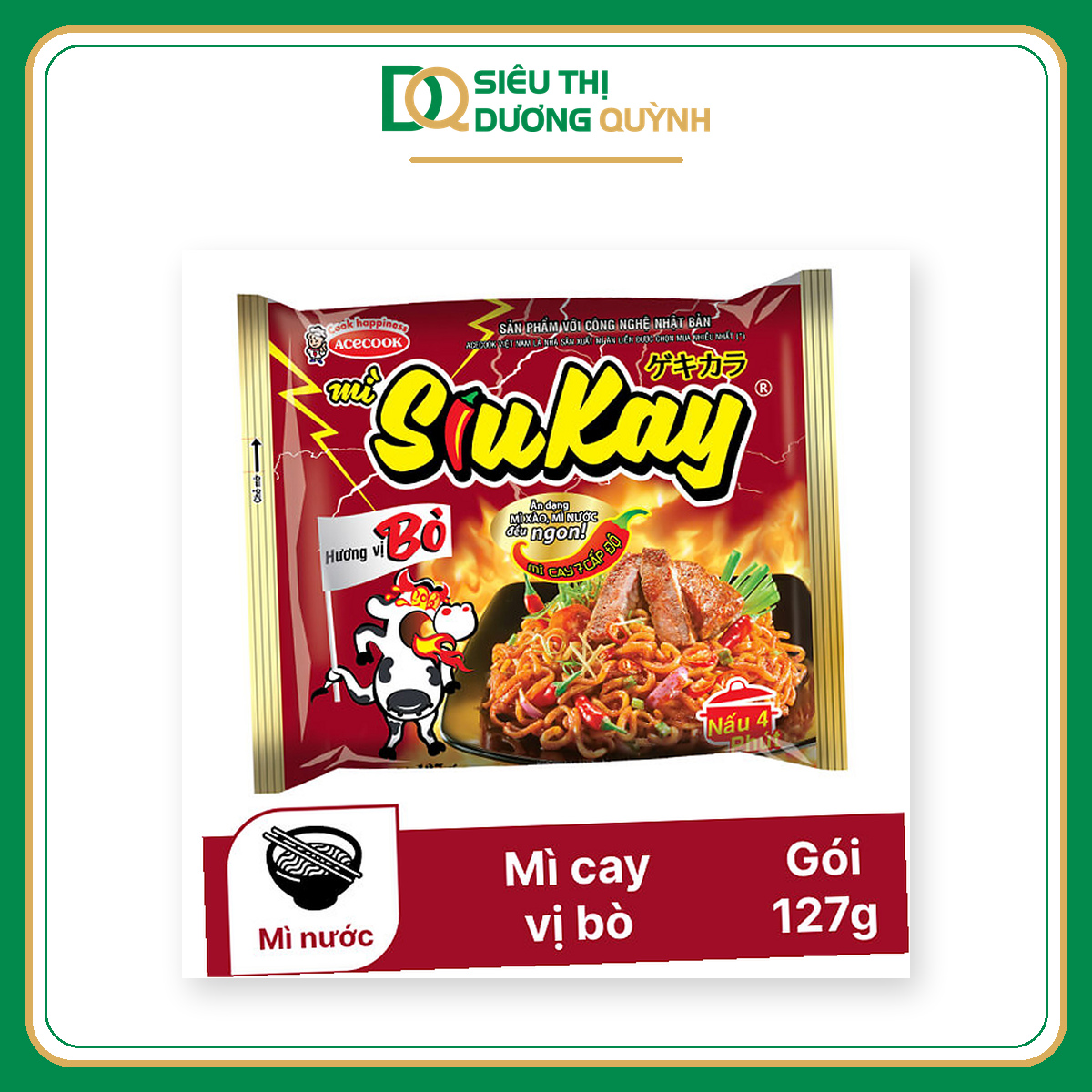 Mì SiuKay vị bò 127g