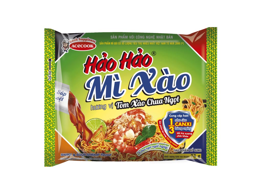 Mì xào Hảo hảo tôm xào chua ngọt 1