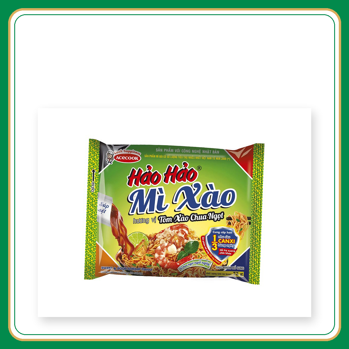Mì xào Hảo hảo tôm xào chua ngọt