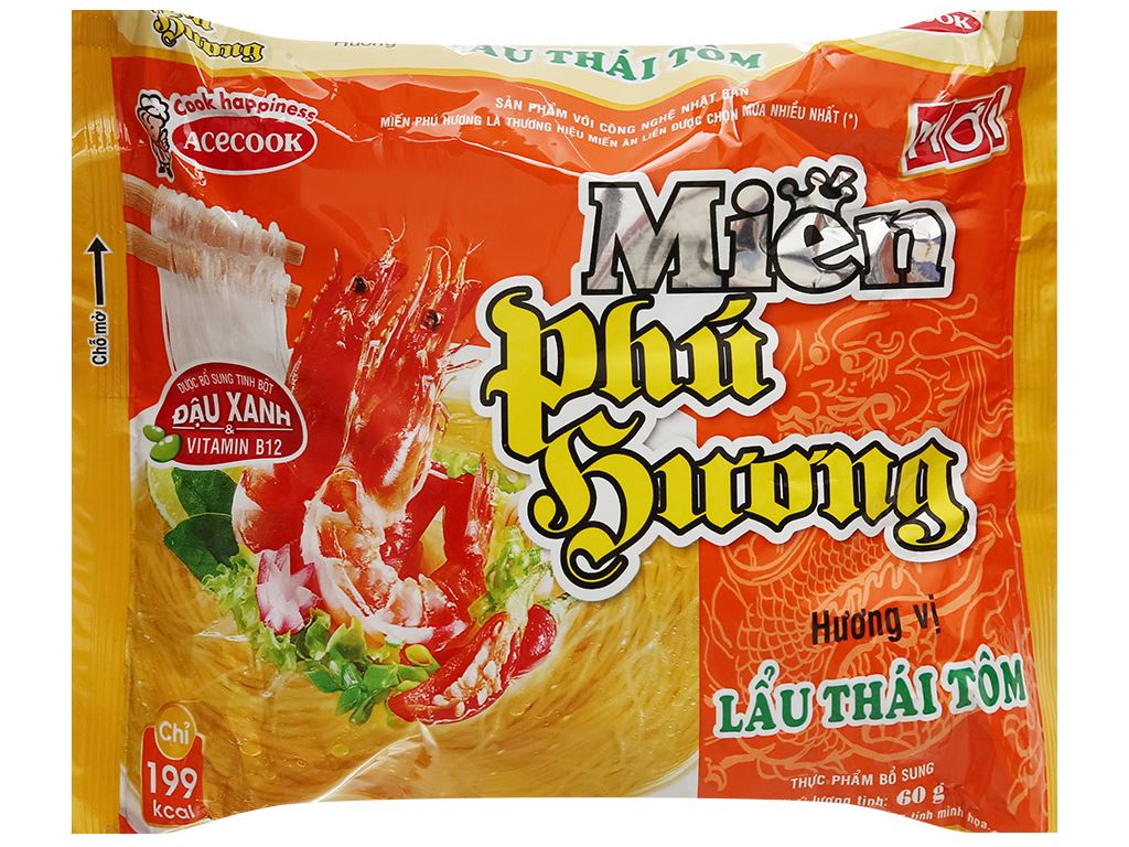 Miến Phú Hương lẩu Thái tôm 60g 1