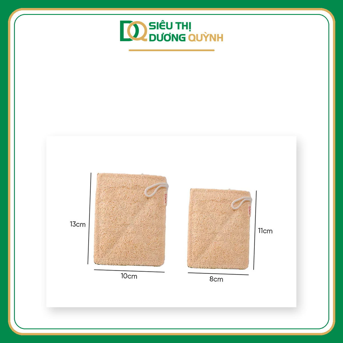 Miếng rửa bát xơ mướp chữ nhật 8 × 11cm