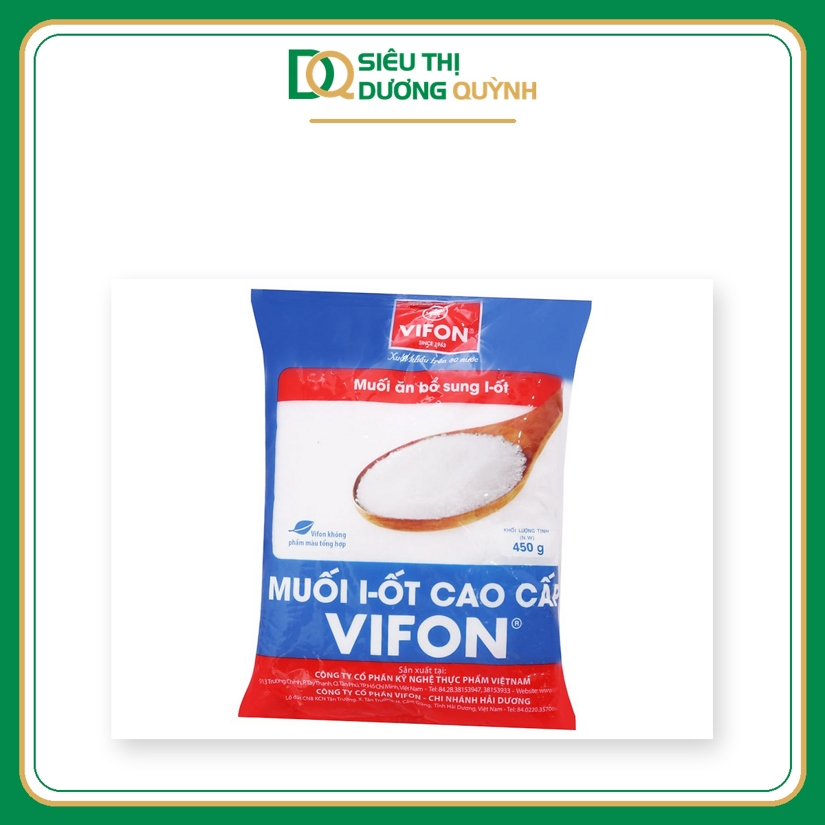 Muối I ốt Vifon 450gr