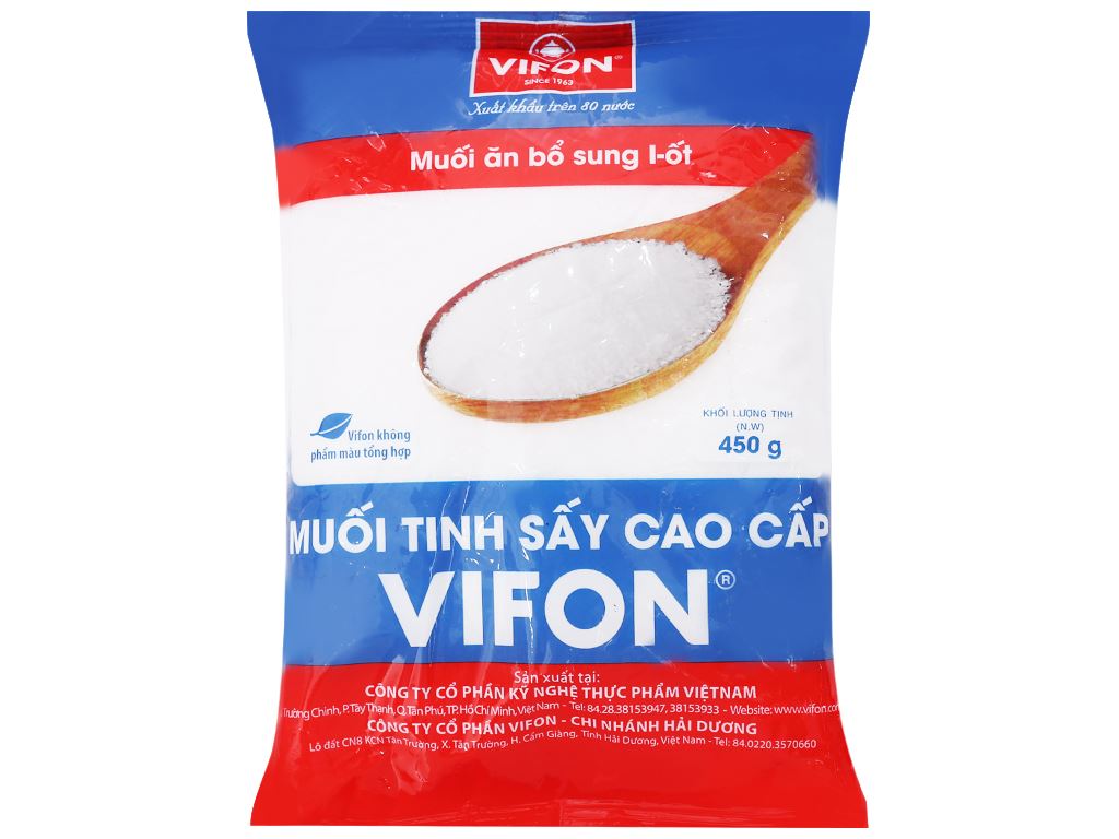 Muối tinh sấy Vifon 450gr 1