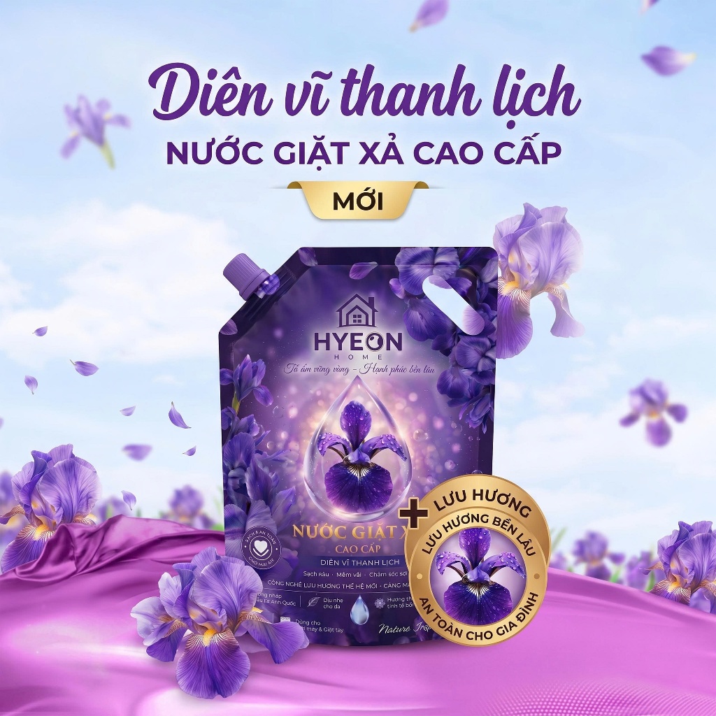 Nước giặt xả Hyeon Home Diên Vĩ Thanh Lịch 2,2kg 1