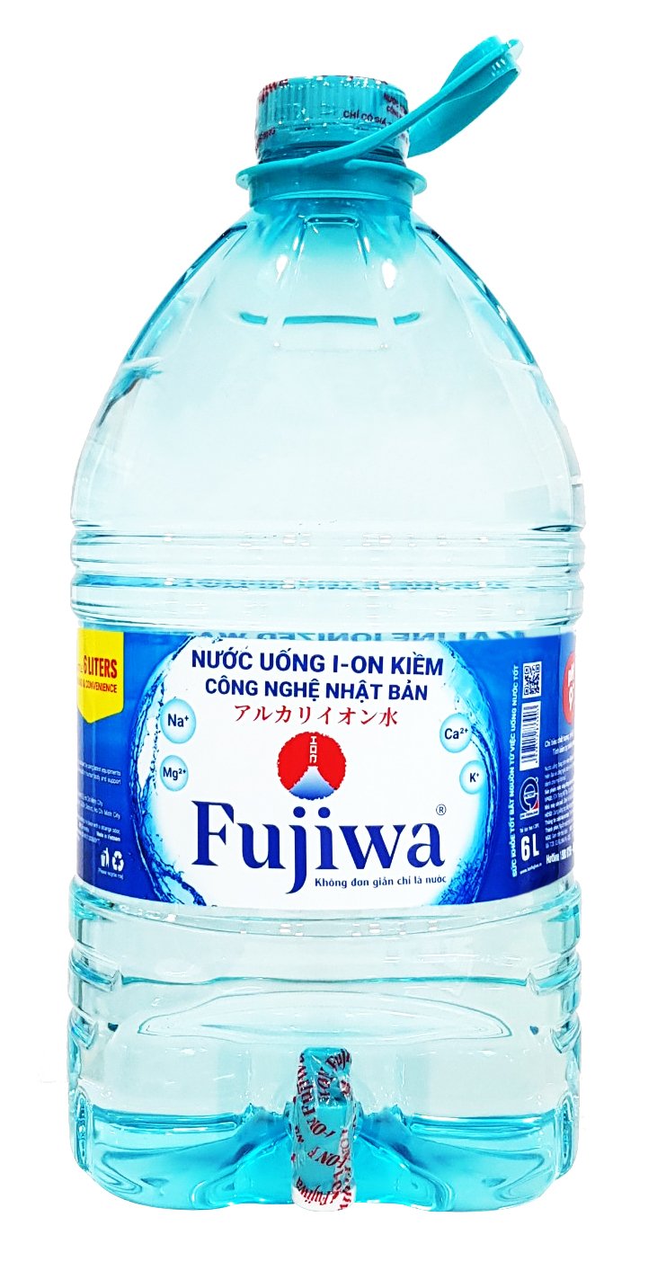 Nước ion Fujiwa bình 6L có vòi 1