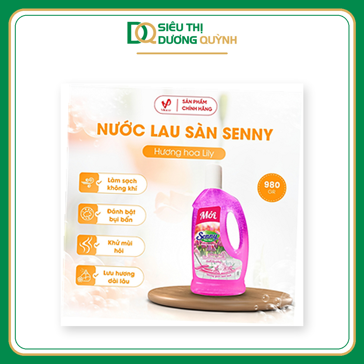 Nước lau sàn tinh dầu quế Senny 990ml
