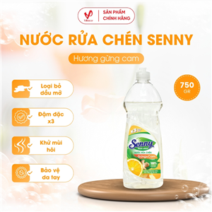 Nước rửa chén Gừng và cam Senny 735ml 1