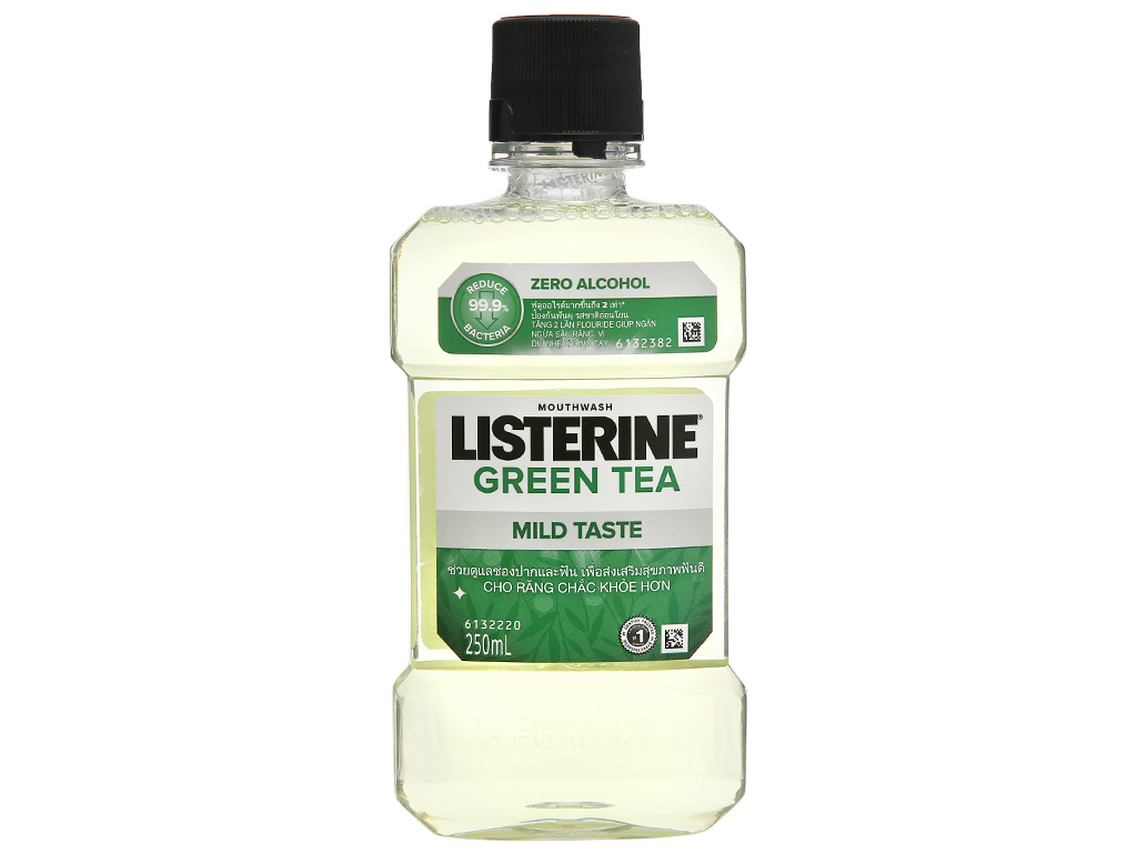 Nước súc miệng Listerine green tea 250ml 1