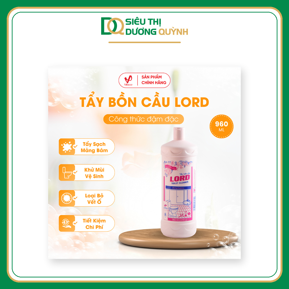 Nước tẩy bồn cầu Lord 960ml