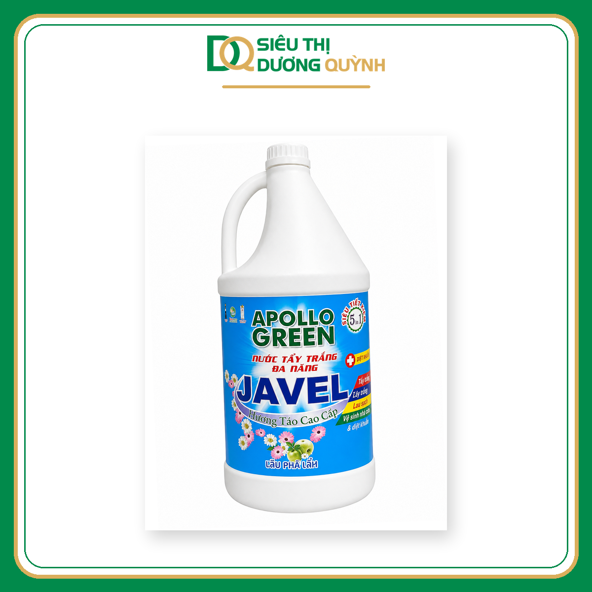Nước tẩy Javel Apollo Green 3,8kg