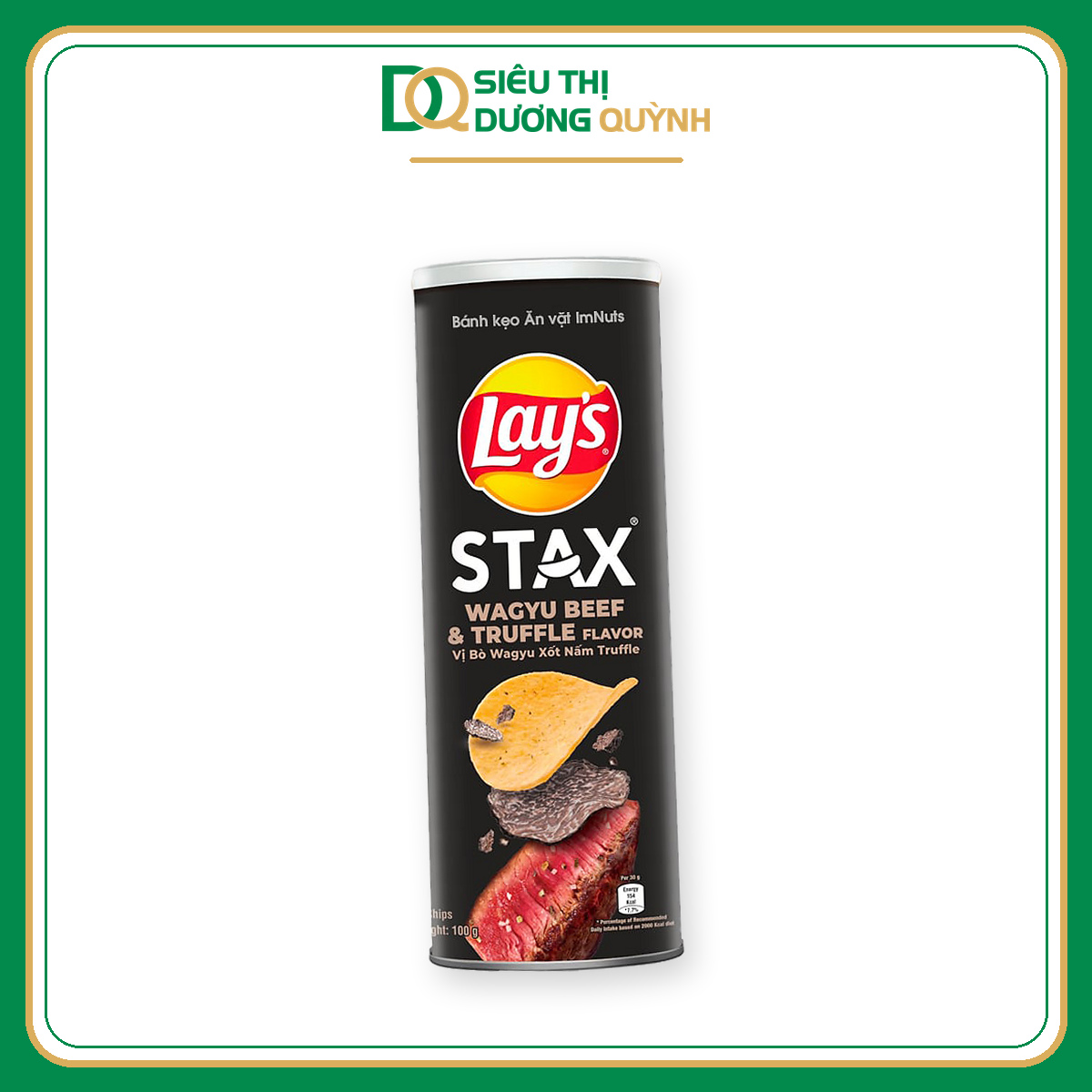 Ống Lay's Stax Bò Wagyu Nấm Truffle 90g