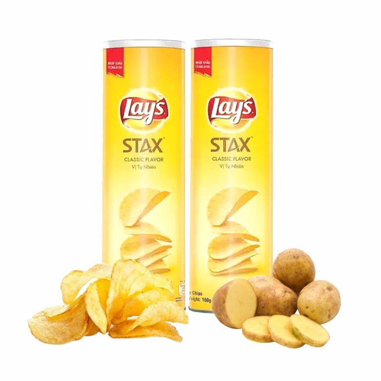 Ống Lay's Stax tự nhiên 90g chính hãng tại Siêu Thị Dương Quỳnh