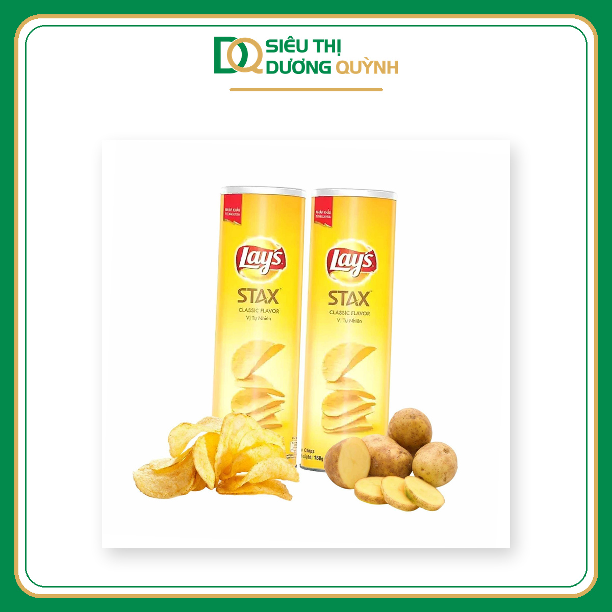 Ống Lay's Stax tự nhiên 90g