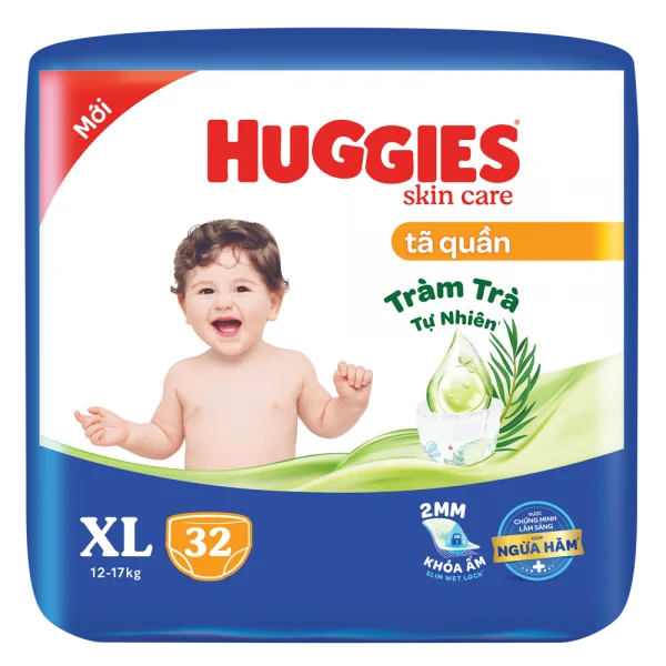Tã quần Huggies Skin Care Tràm Trà size XL - 32 miếng 1