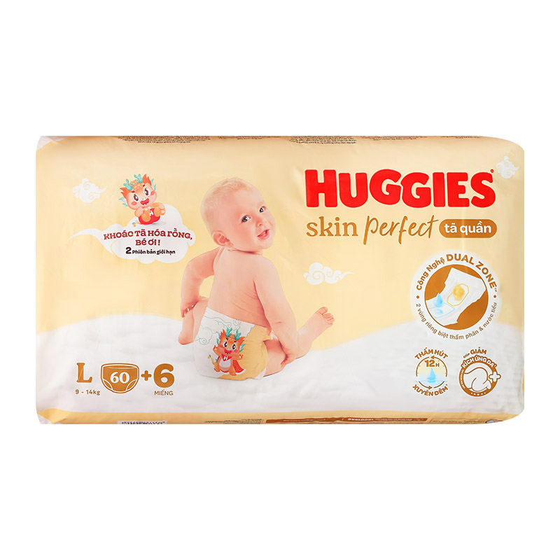 Tã quần Huggies Skin Perfect size L, 60 miếng (9-14kg) 1