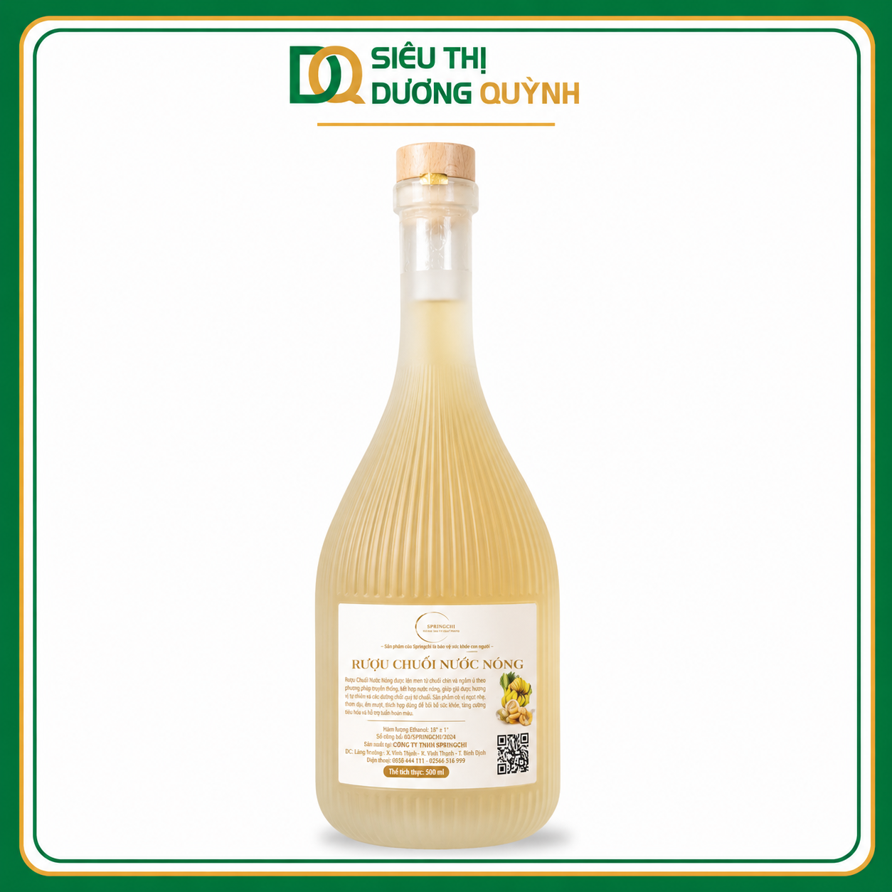 Rượu chuối Nước Nóng Springchi 500ml 18 độ