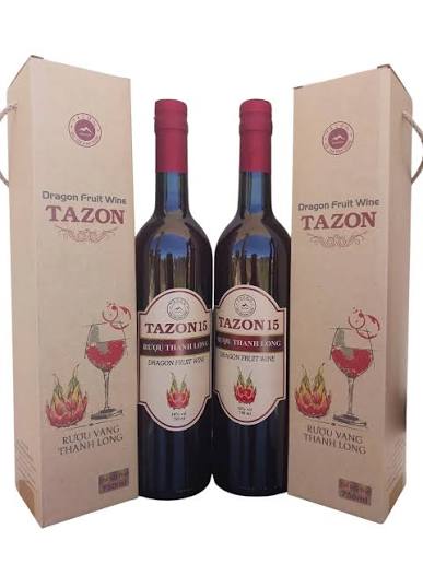 Rượu vang thanh long đỏ Tazon 15% - chai 750ml 1