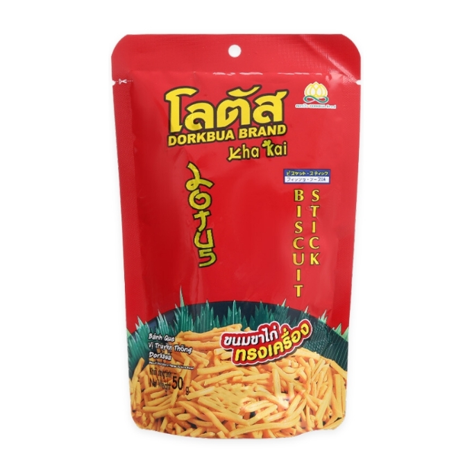 Snack bánh que Dorkbua Thái Lan vị truyền thống 50g 1