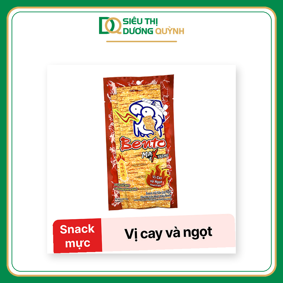 Snack bento cay ngọt 18g+4g