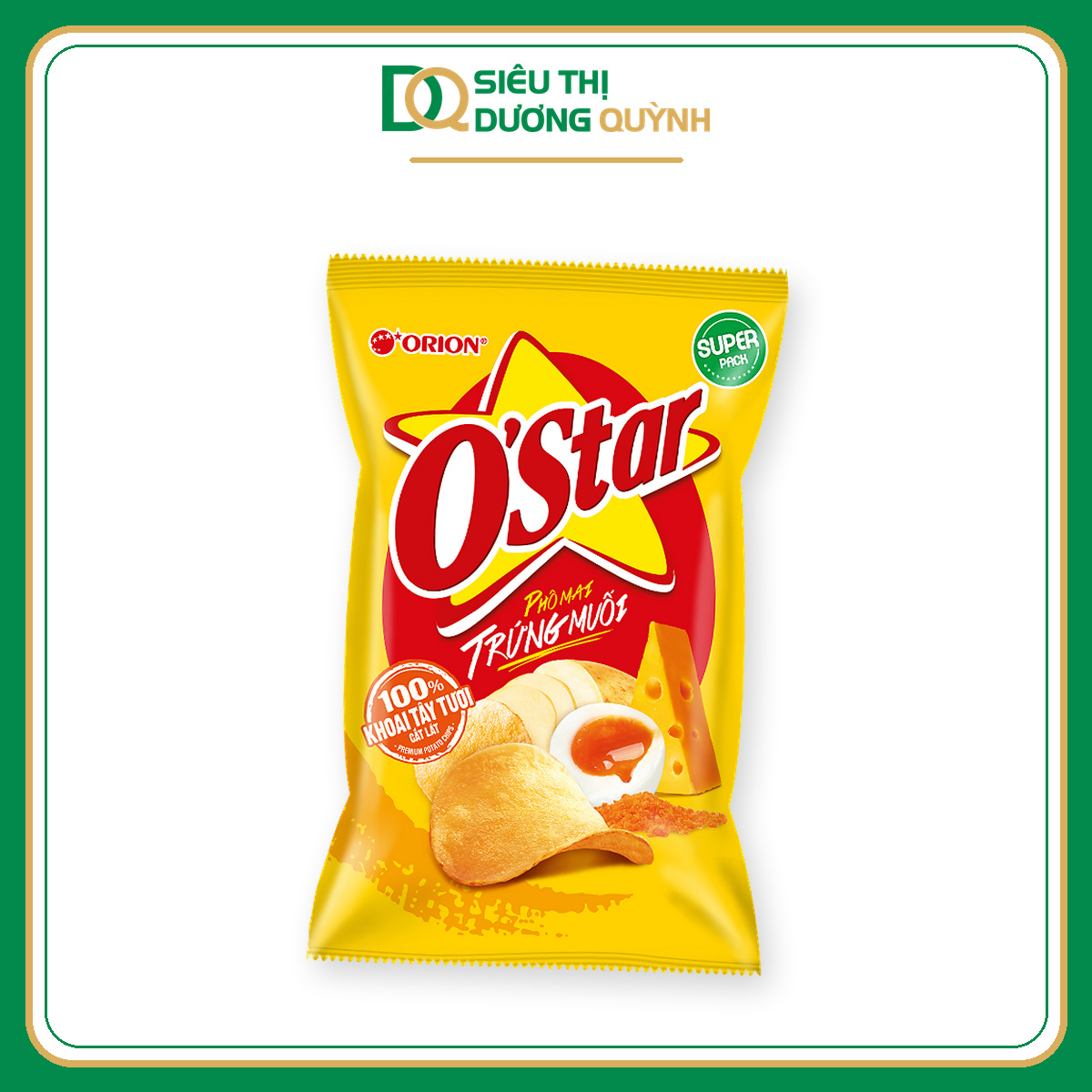Snack Khoai tây Orion Phô mai trứng muối 53gr