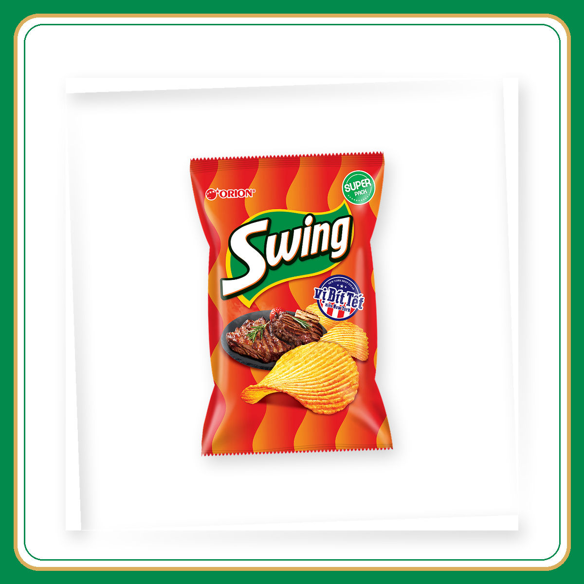 Snack Khoai tây Orion vị bít tết 53gr