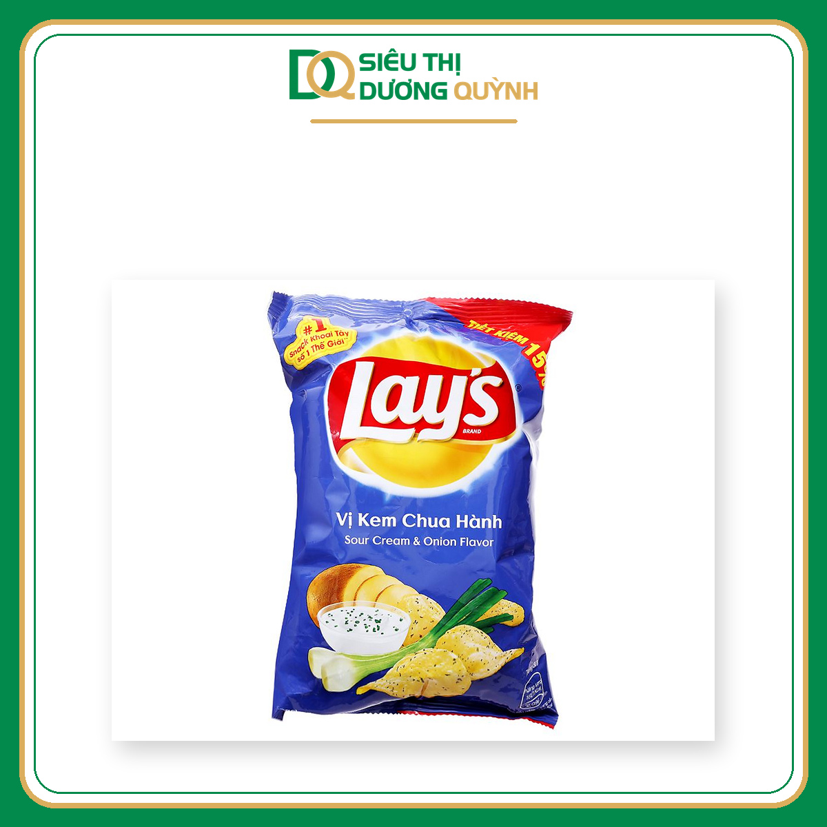 Snack Khoai tây Orion vị kem chua hành 53gr