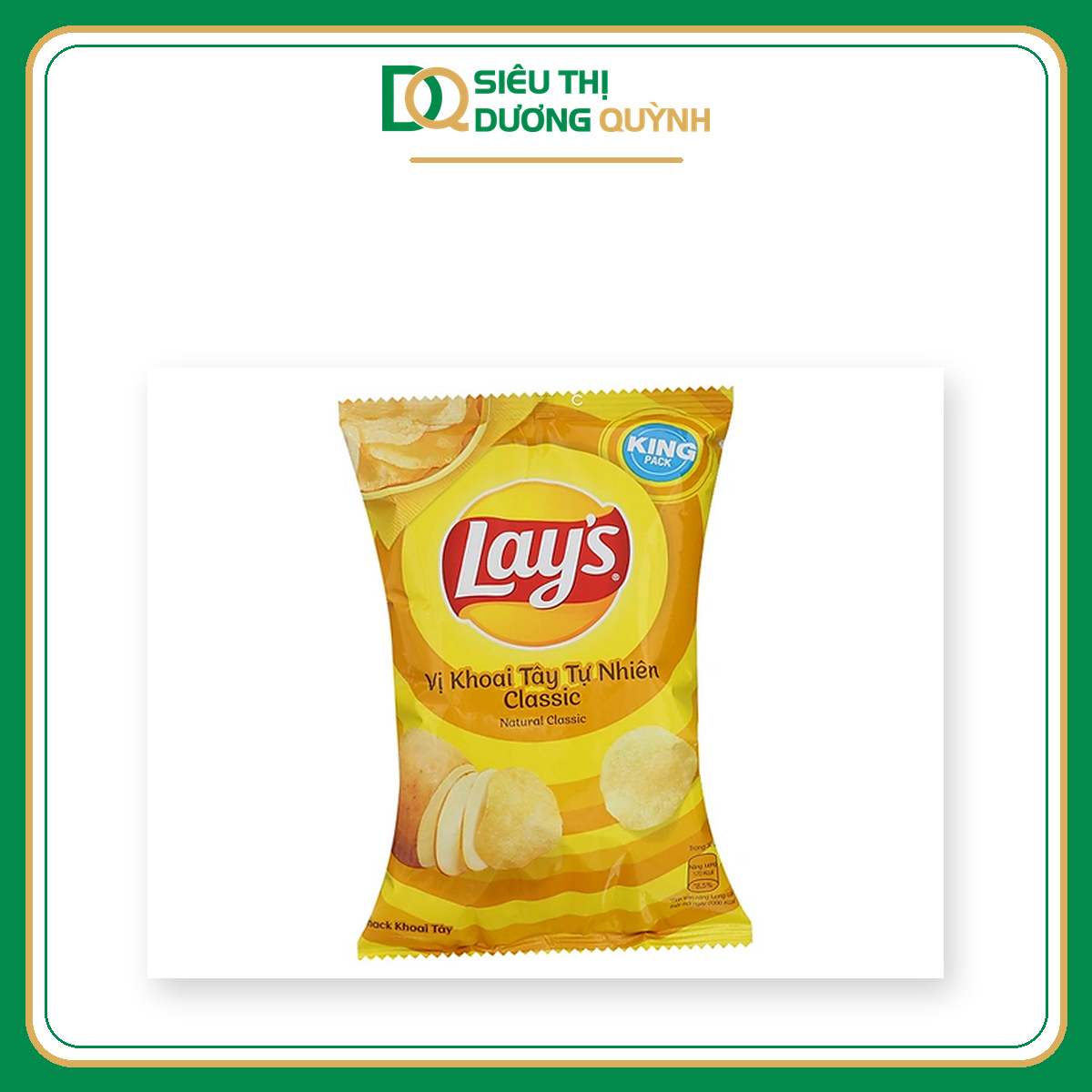 Snack Lay's khoai tây tự nhiên classic 53gr