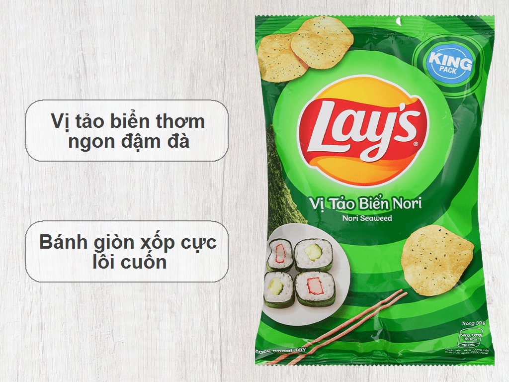 Snack Lay's Tảo biển nori 53g 1