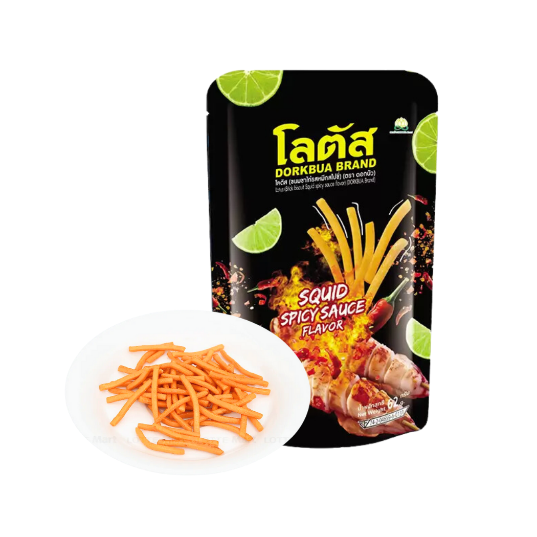 Snack que Dorkbua vị mực cay 62g 1