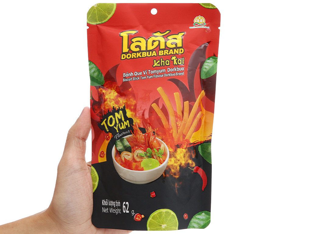 Snack que Dorkbua vị Tomyum 62g 1