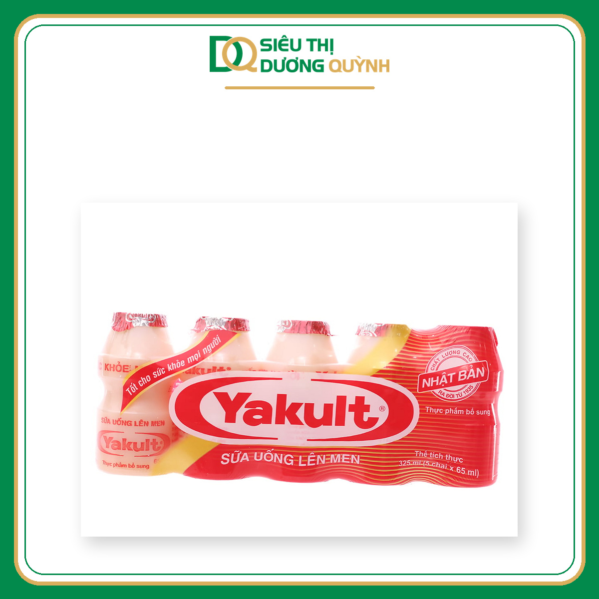 Sữa chua men sống Yakult lốc 5 chai